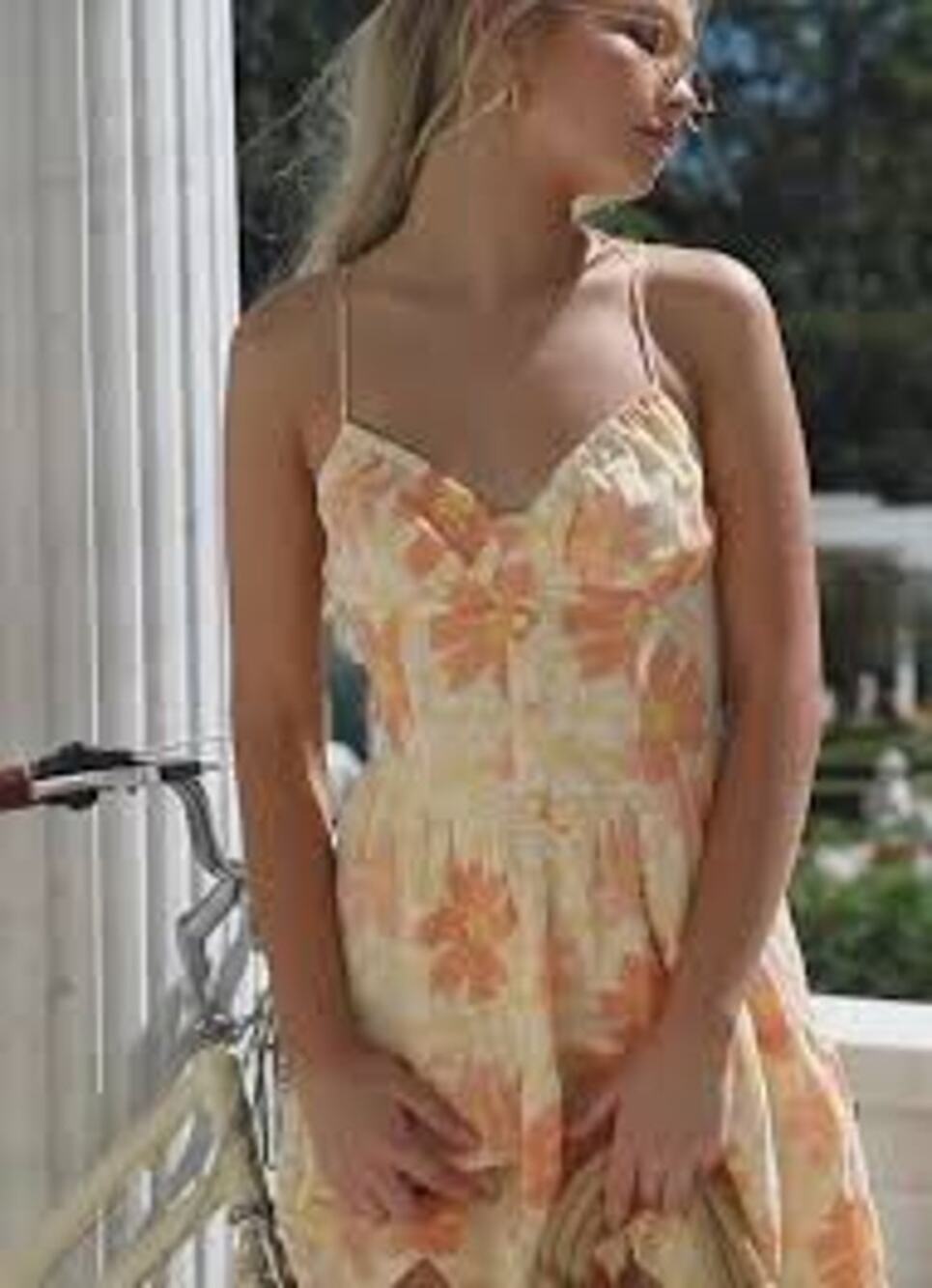 Sabo Skirt Tasja Dress Spring Yellow Orange 60s Retro Mini XS